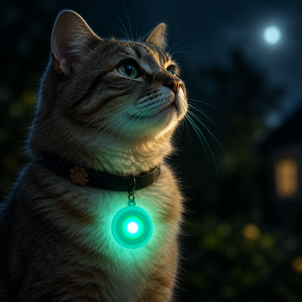 Pendentif LED de sécurité pour chat