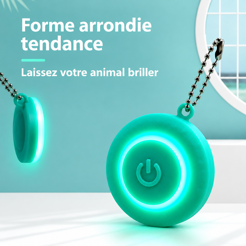 Pendentif LED de sécurité pour chien